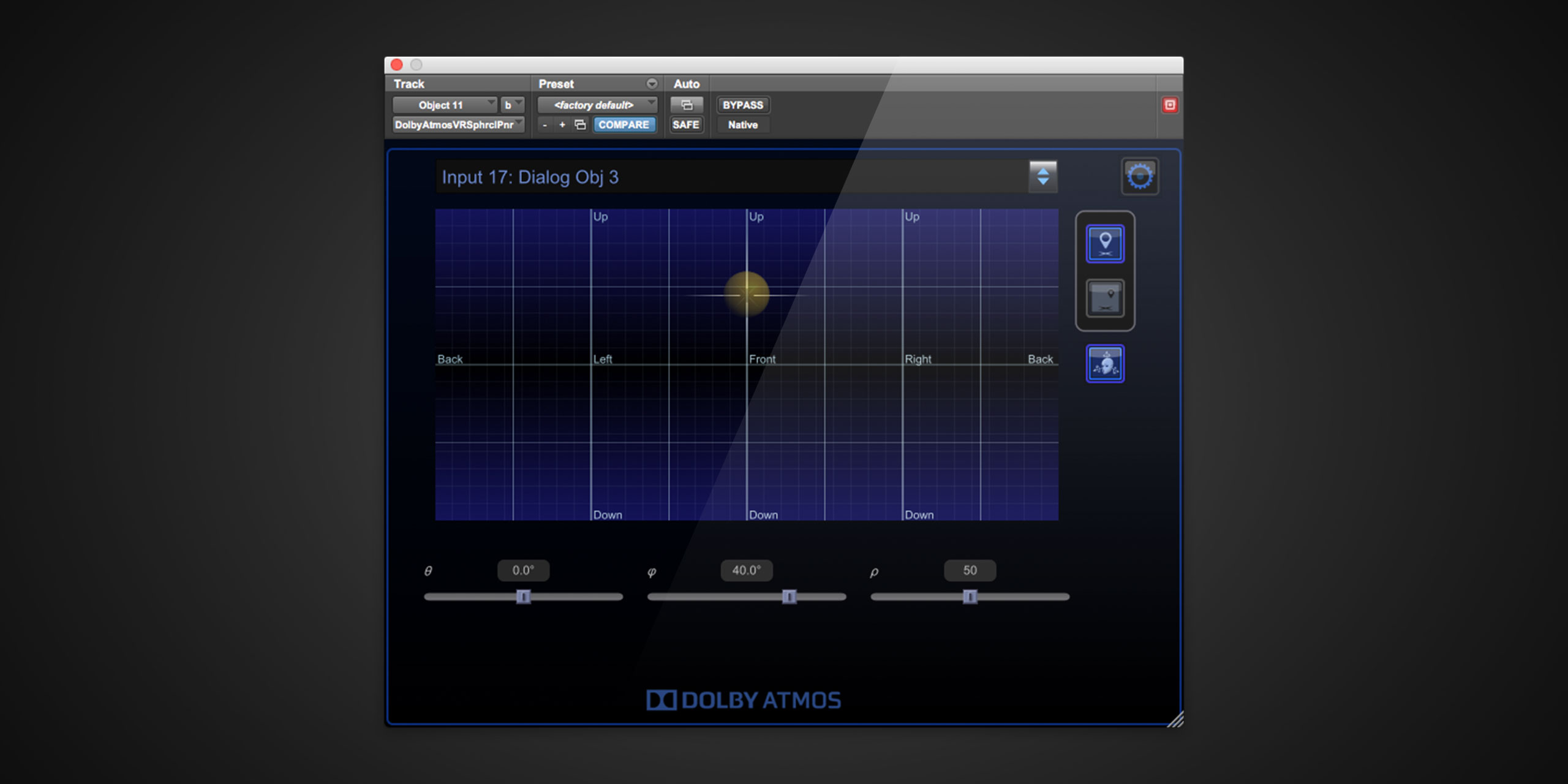 Dolby VR Panne Plugin