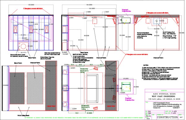 LADB Screening Room Plans